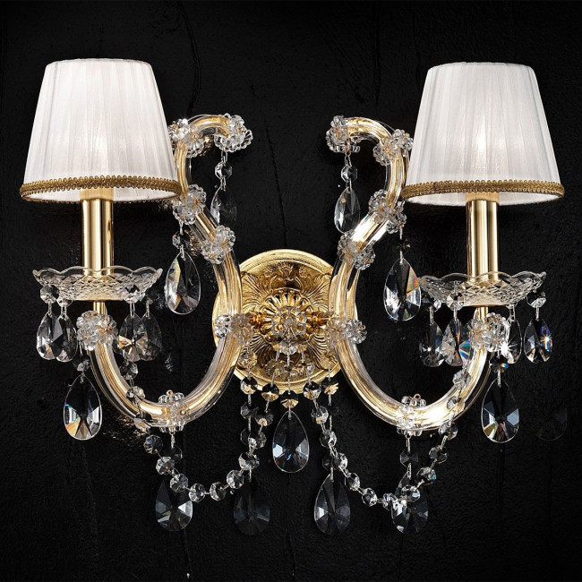 Бра Masiero Maria Teresa VE 937/A2 MT CUT CRYSTAL ORG/12/WH Бра Masiero Maria Teresa VE 937/A2 MT CUT CRYSTAL ORG/12/WH
