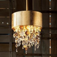 Подвесной светильник Masiero Ola S2 15 F01 / Amber crystal Подвесной светильник Masiero Ola S2 15 F01 / Amber crystal