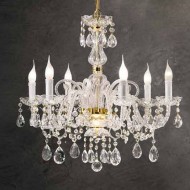 Люстра Beby Group Crystal 330/6 Light gold CUT CRYSTAL Люстра Beby Group Crystal 330/6 Light gold CUT CRYSTAL