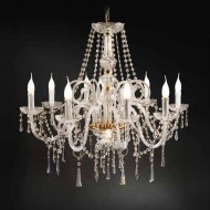 Люстра Beby Group Crystal 370/8 Light gold CUT CRYSTAL Люстра Beby Group Crystal 370/8 Light gold CUT CRYSTAL