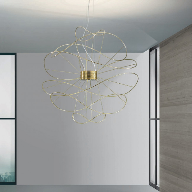 Подвесной светильник Axo Light Hoops SP HOOPS 6 SPHOOPS6ORORLED Подвесной светильник Axo Light Hoops SP HOOPS 6 SPHOOPS6ORORLED