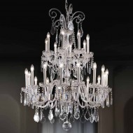 Люстра Beby Group Crystal 7400/16+8 Chrome HALF CUT Люстра Beby Group Crystal 7400/16+8 Chrome HALF CUT