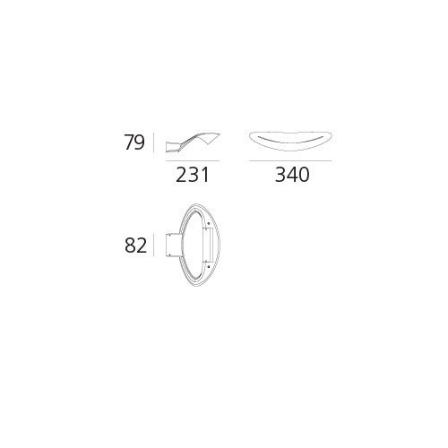 Настенный светильник Artemide Mesmeri 0918W20A Настенный светильник Artemide Mesmeri 0918W20A