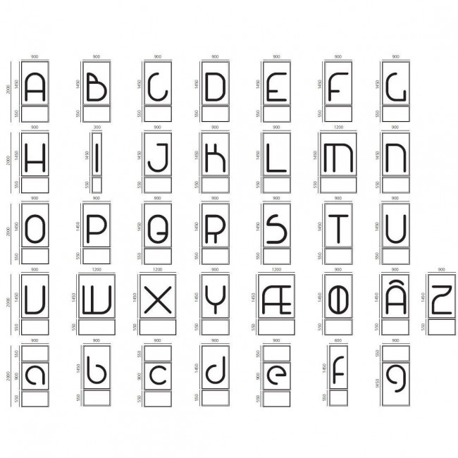Настенный светильник Artemide Alphabet 1211D00A + supp Настенный светильник Artemide Alphabet 1211D00A + supp