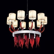 Люстра Beby Group Prive 0220B04 Chrome Red Sensuelle White Люстра Beby Group Prive 0220B04 Chrome Red Sensuelle White