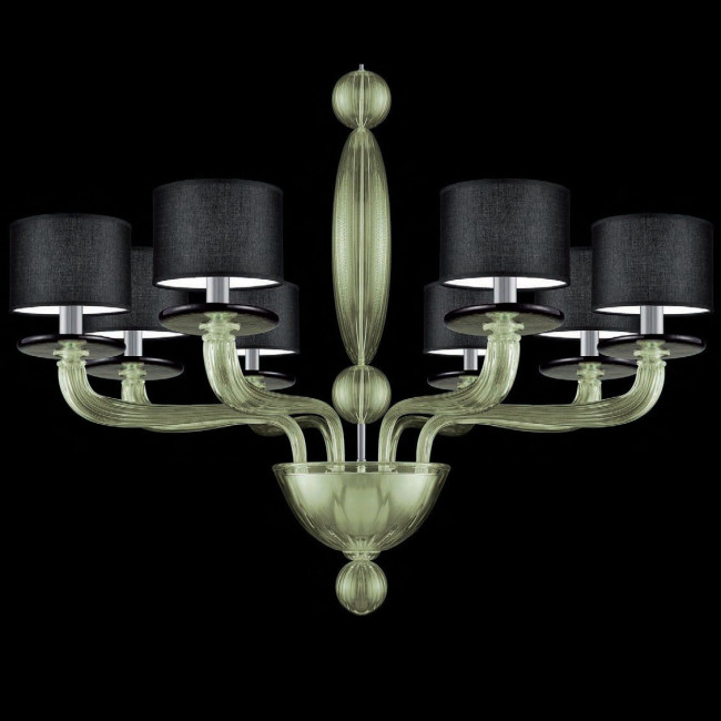 Люстра La Murrina Neptune S/8 green black Люстра La Murrina Neptune S/8 green black