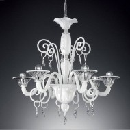 Люстра Vetri Lamp 972/6 Bianco/Cristallo Люстра Vetri Lamp 972/6 Bianco/Cristallo