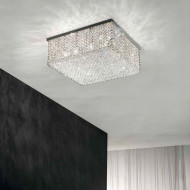 Потолочный светильник Masiero Cubo PL/SQUARE/LARGE 20 G04 TR CUT CRYSTAL Потолочный светильник Masiero Cubo PL/SQUARE/LARGE 20 G04 TR CUT CRYSTAL