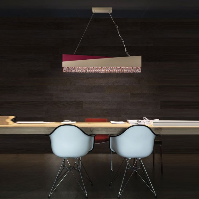 Подвесной светильник Euroluce Horizon lux 100 Bordeaux/Gray Sw Подвесной светильник Euroluce Horizon lux 100 Bordeaux/Gray Sw