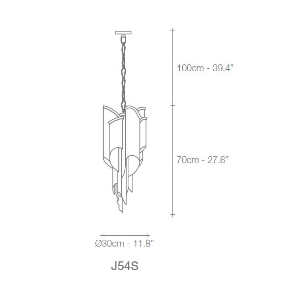 Подвесной светильник Terzani Stream J54S E7 C8 Подвесной светильник Terzani Stream J54S E7 C8