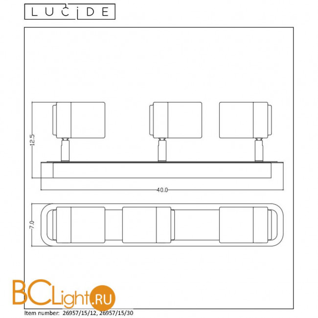 Потолочный светильник Lucide Lennert 26957/15/12 Потолочный светильник Lucide Lennert 26957/15/12