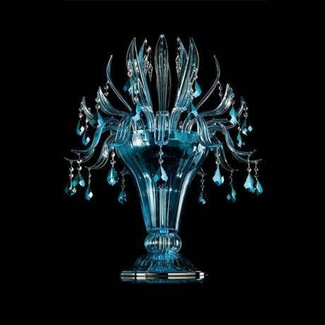 Настольная лампа Beby Garden Party 7810L02 Chrome Turquoise Capri SW Jet Turquoise Настольная лампа Beby Garden Party 7810L02 Chrome Turquoise Capri SW Jet Turquoise