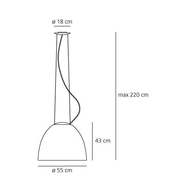 Подвесной светильник Artemide Nur A240600+A249300 Подвесной светильник Artemide Nur A240600+A249300