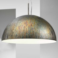 Подвесной светильник IDL Amalfi 478/50/E silver corten / satin white inside Подвесной светильник IDL Amalfi 478/50/E silver corten / satin white inside