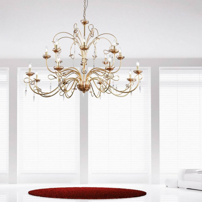Люстра Masca Mozart 1874/16 Oro cannella Люстра Masca Mozart 1874/16 Oro cannella