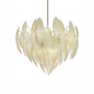 Подвесной светильник IDL Paradise 430/100 light gold / gold leaf Murano glass Подвесной светильник IDL Paradise 430/100 light gold / gold leaf Murano glass