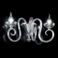 Бра IDL Baroque 449/2A transparent Murano glass Бра IDL Baroque 449/2A transparent Murano glass
