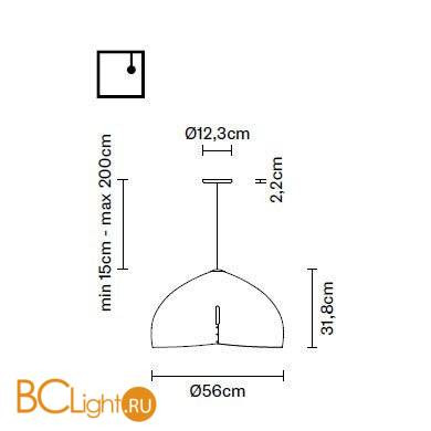 Подвесной светильник Fabbian Oru F25 A03 43 Подвесной светильник Fabbian Oru F25 A03 43
